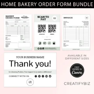 Home Bakery Order Form Template