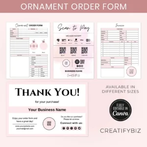Ornament Order Form Template
