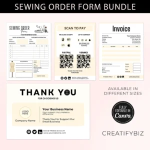 Printable Sewing Order Form Template