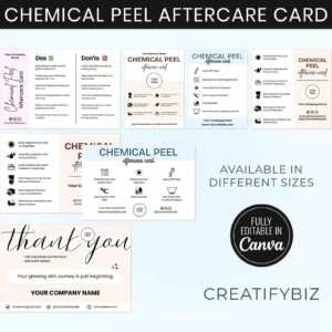 Chemical Peel Aftercare Card