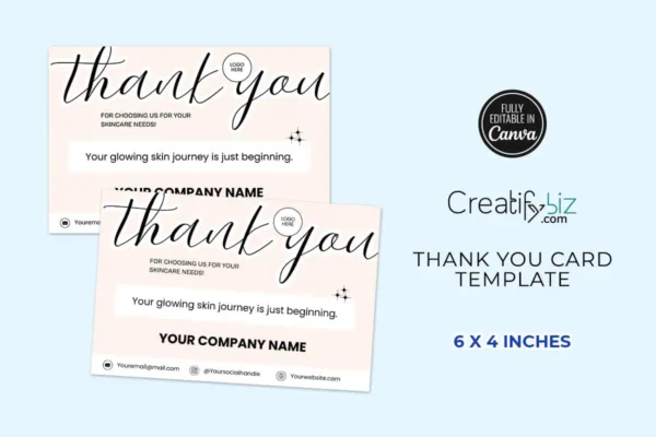 Chemical Peel Aftercare Card