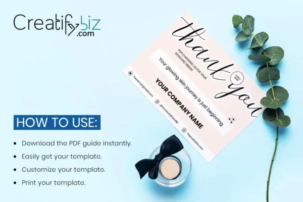 Chemical Peel Aftercare Card