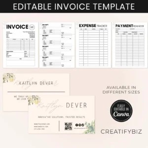Editable Invoice Template